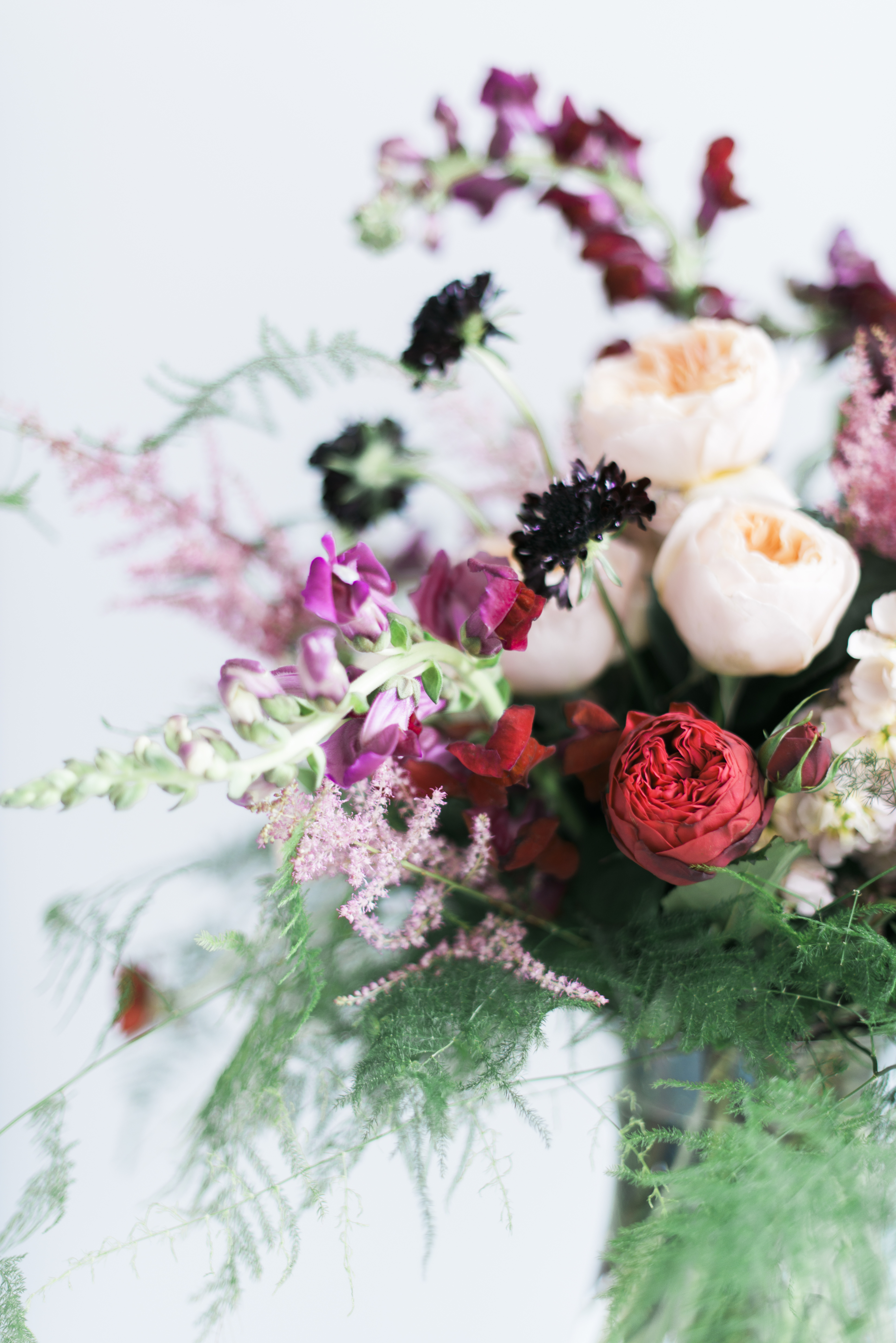 Jewel Tone & Peach Arrangement Dandie Andie Floral Designs